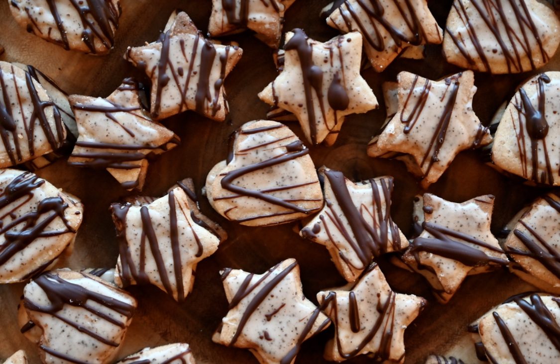 TasteGurus recipe image for Mocha Cardamom Butter Cookies